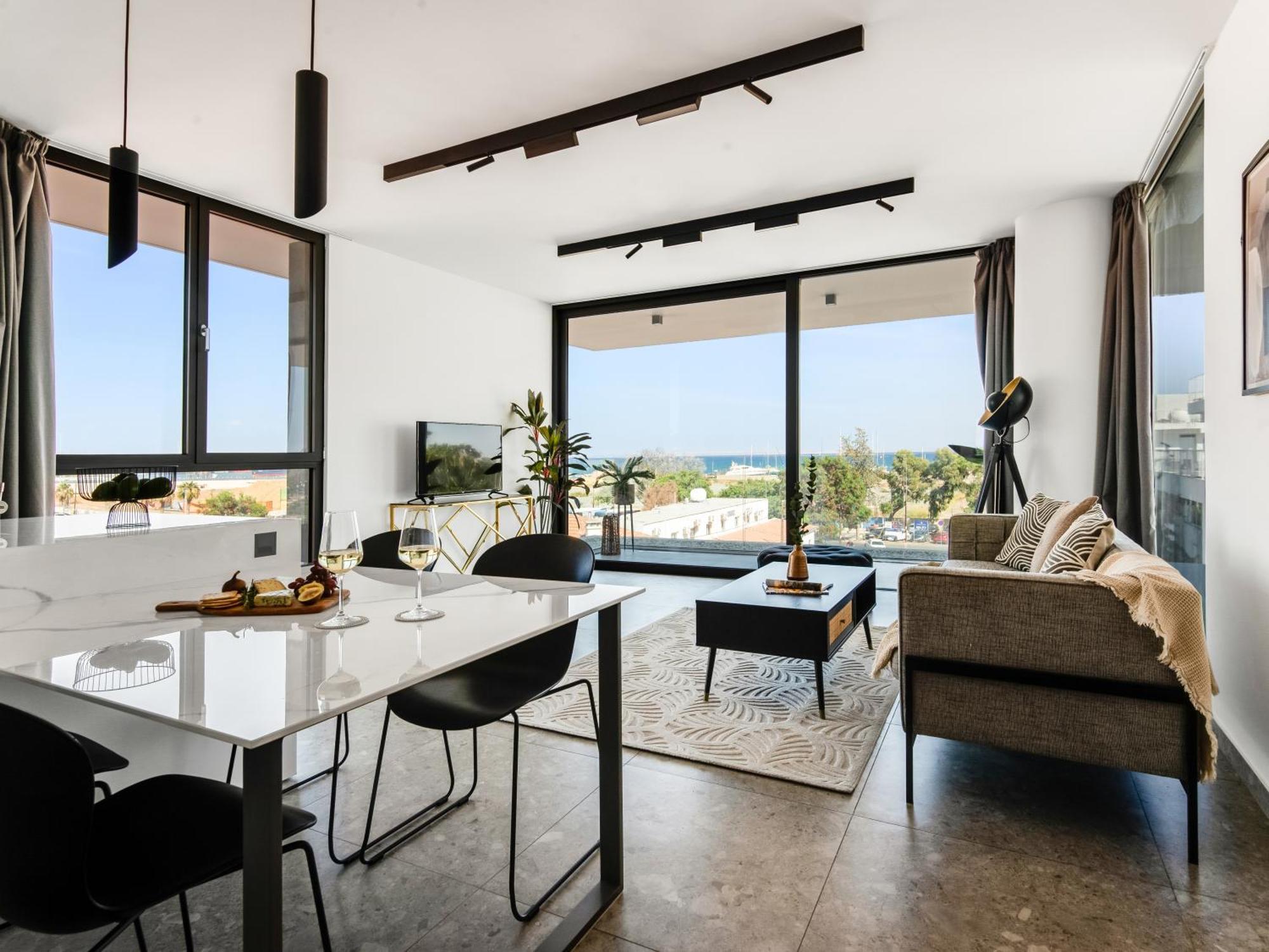 Sanders Gaia - Bright Two-Bedroom Apartment With Sea View Lárnaca Exterior foto